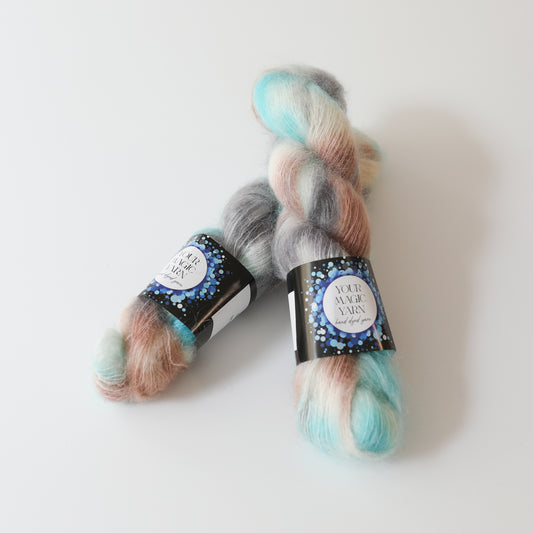 Kidmohair - teint à la main