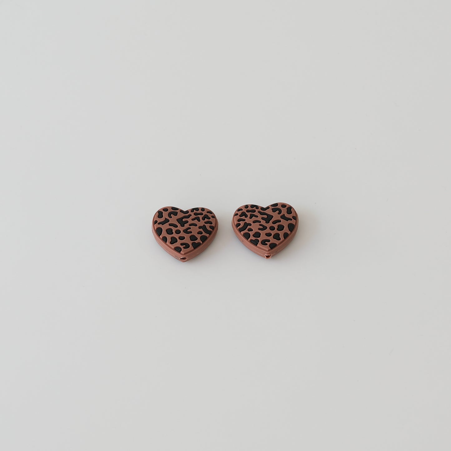 Protège-pointes pour aiguilles à tricoter - Coeur léopard