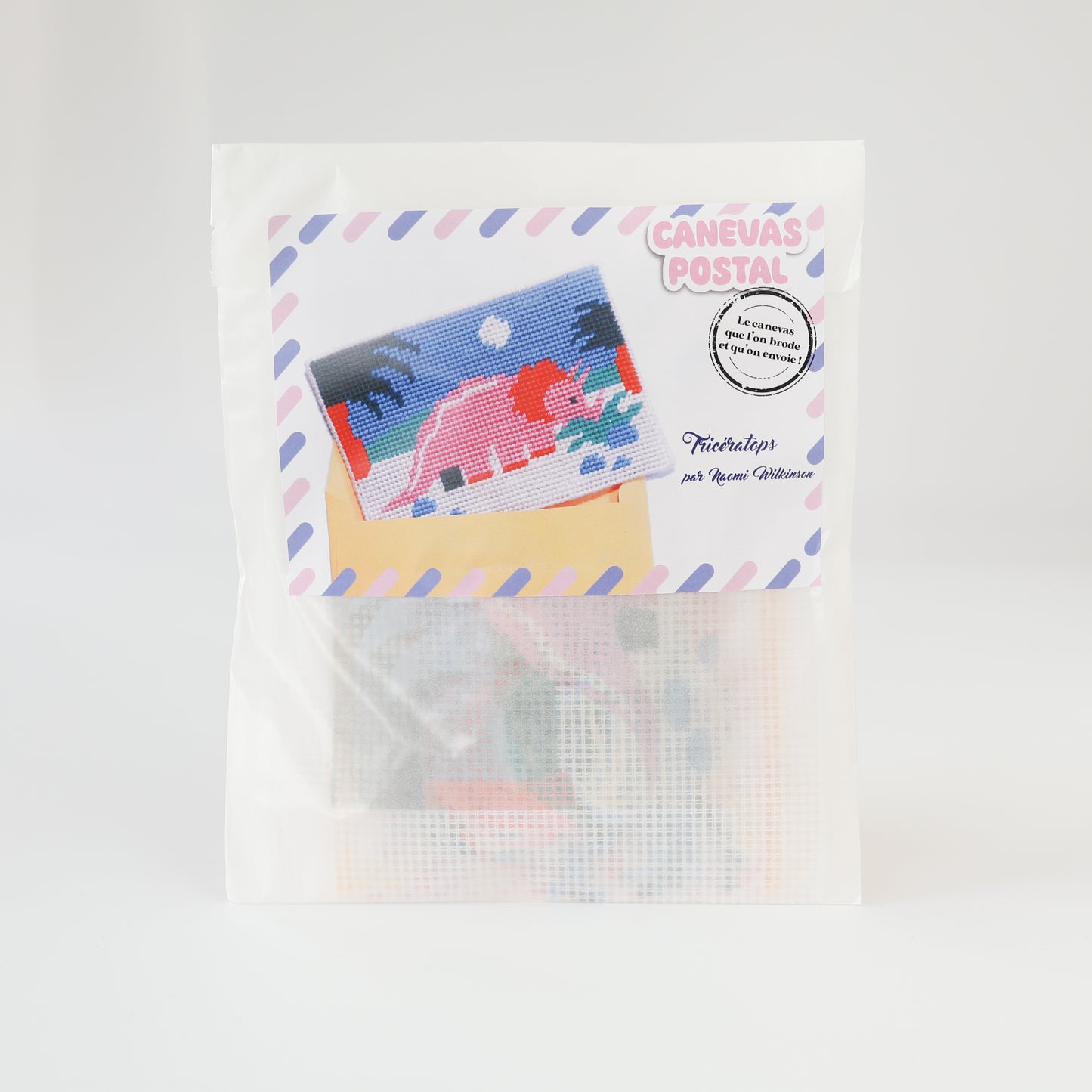 Canevas postal - Tricératops