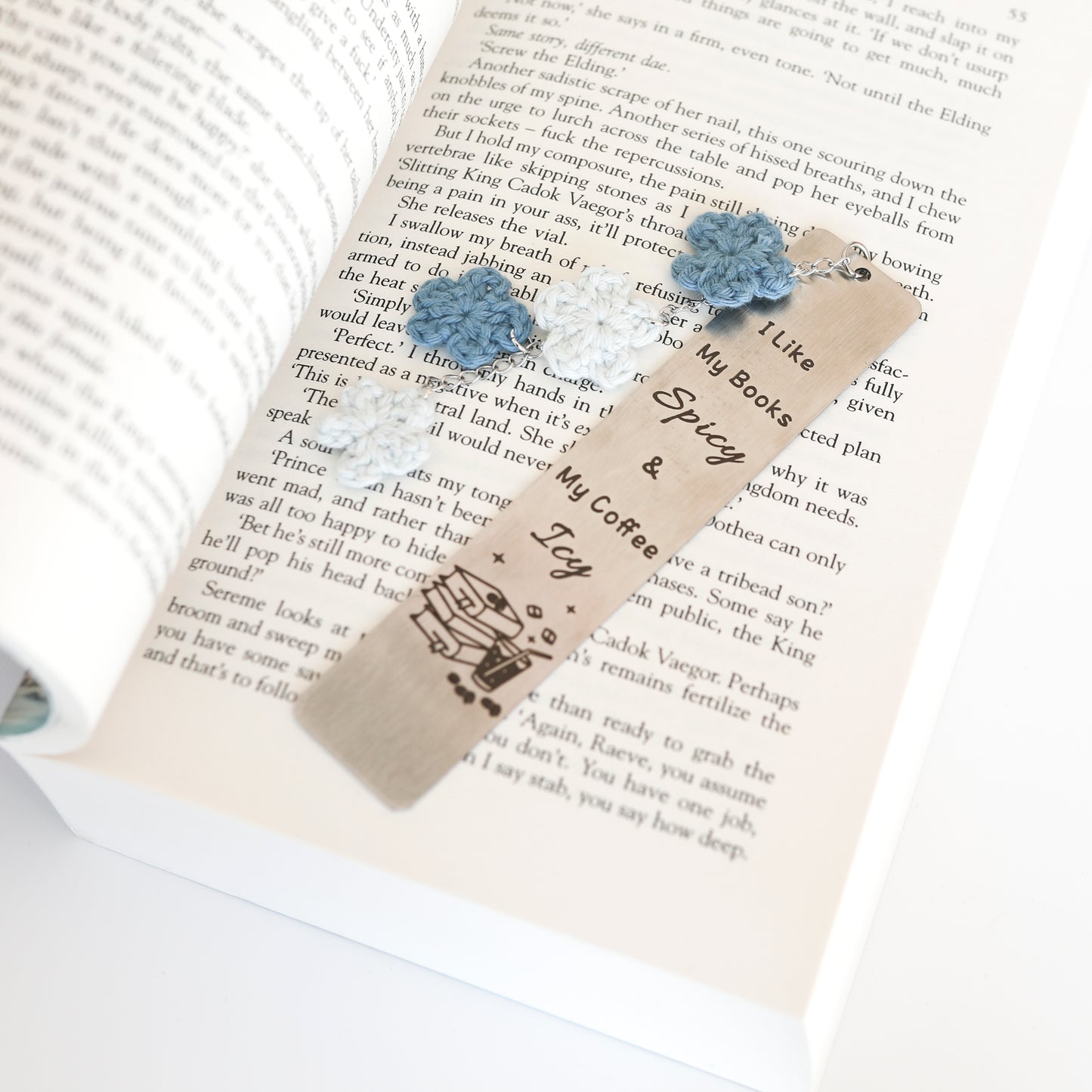 Marque-pages - I like my books spicy and my coffee icy