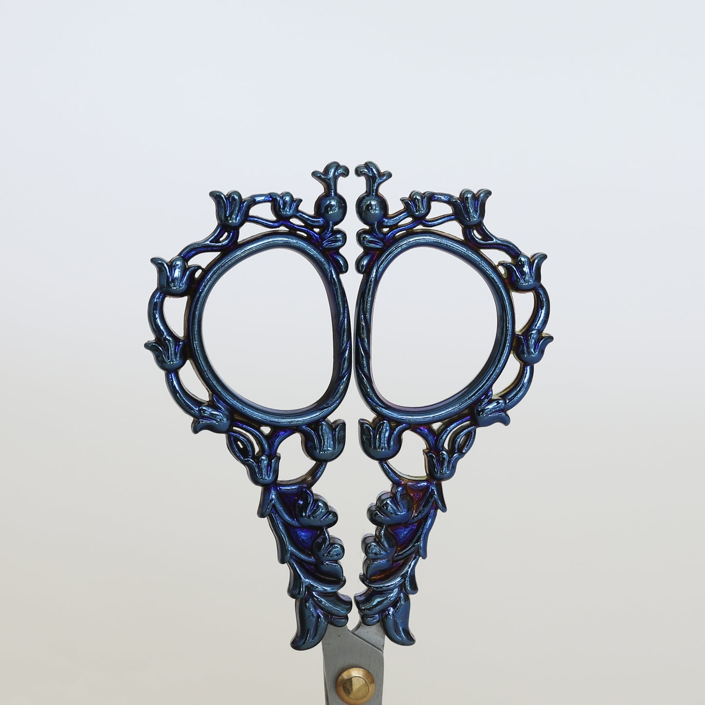 Ciseaux de broderie - bleu holographique