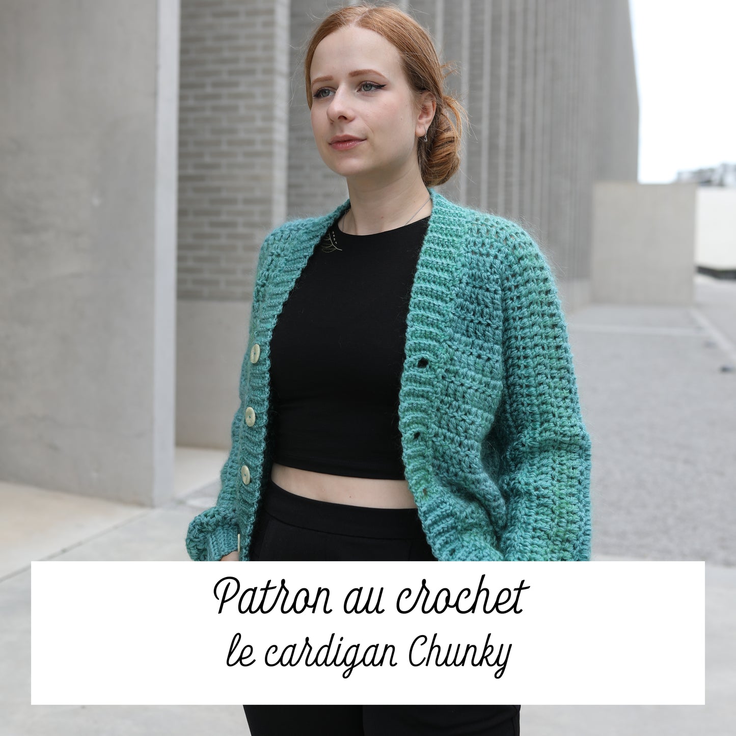 Patron au crochet - le cardigan Chunky