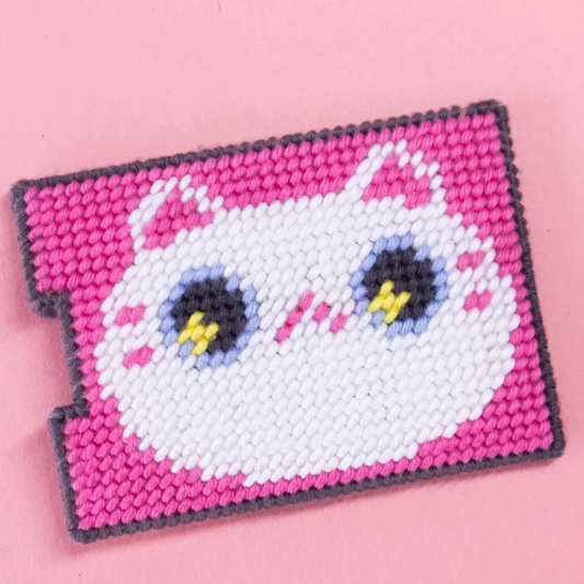 Canevas Fatal - Porte-carte à broder Kittens