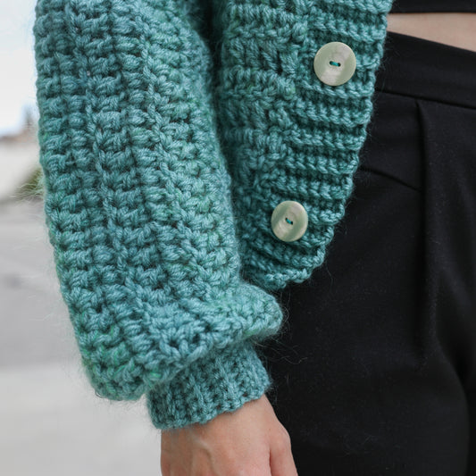 Patron au crochet - le cardigan Chunky