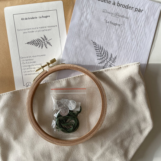 Kit de broderie - la fougère