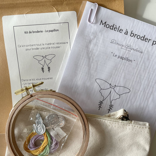 Kit de broderie - Le papillon