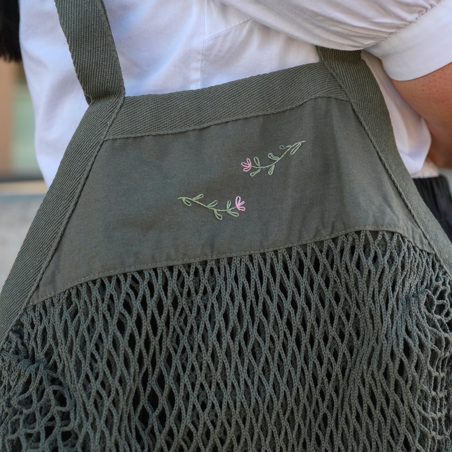 Sac filet - Double fleurs