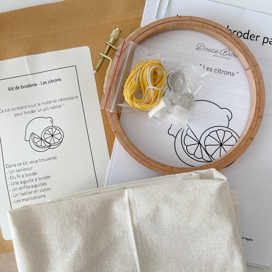 Kit de broderie - Les citrons
