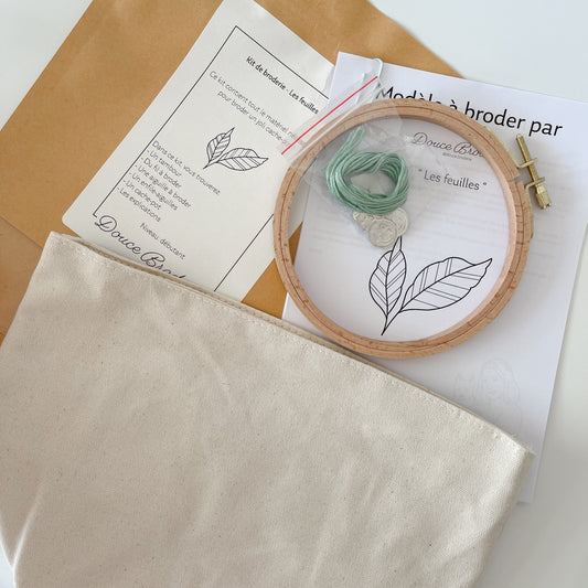Kit de broderie - Les feuilles