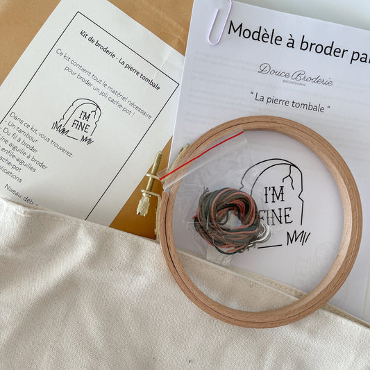 Kit de broderie - La pierre tombale