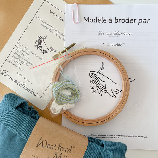 Kit de broderie - La baleine