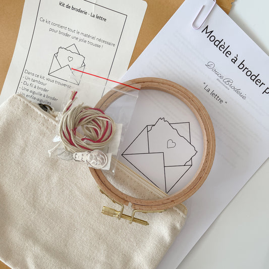 Kit de broderie - La lettre