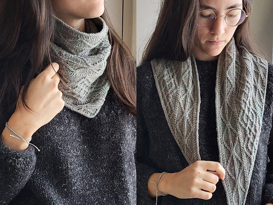 Patron de tricot - Halmoni Shawlette & Cowl