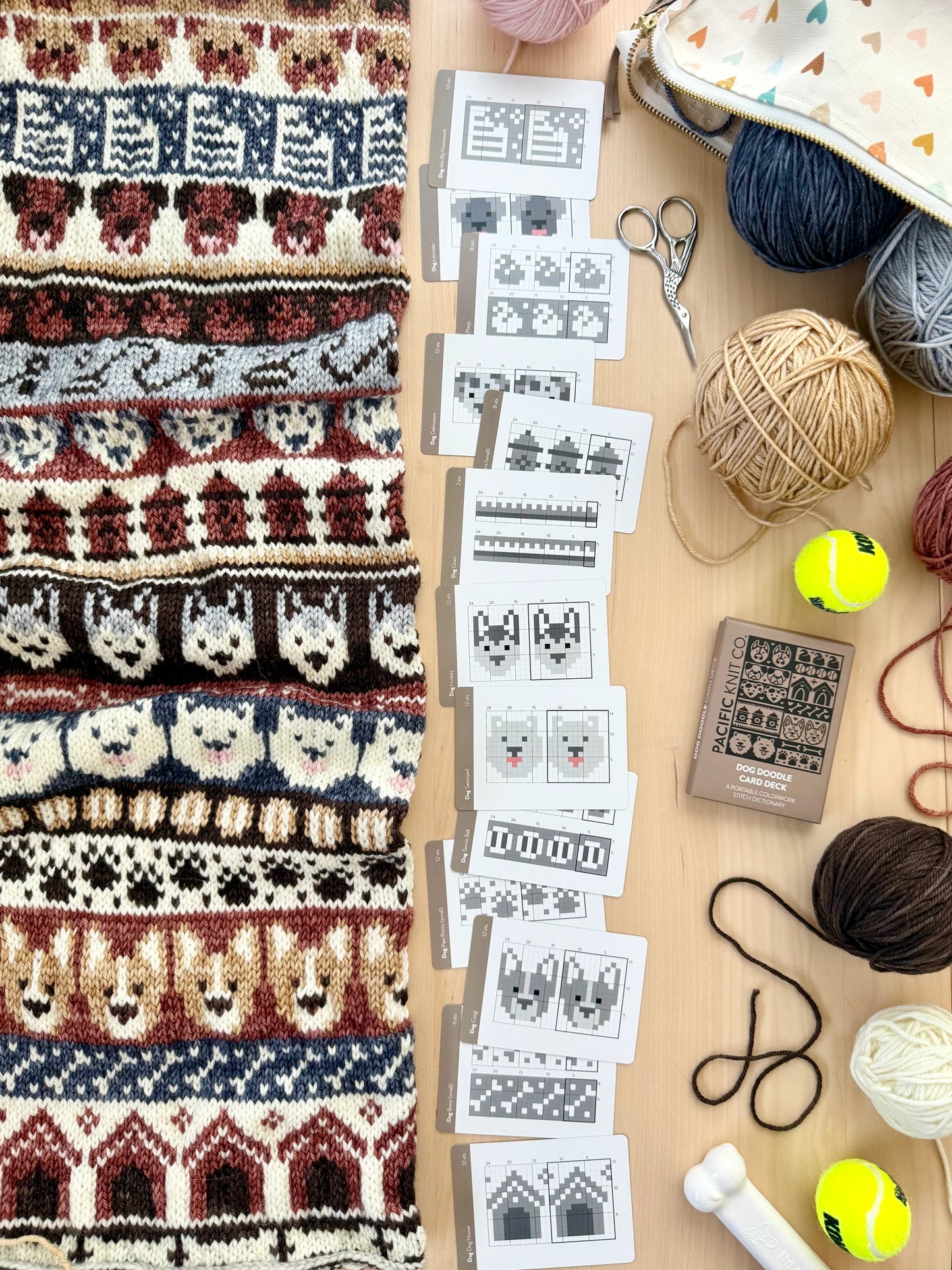 Dog Doodle card deck - Pacific Knit Co.