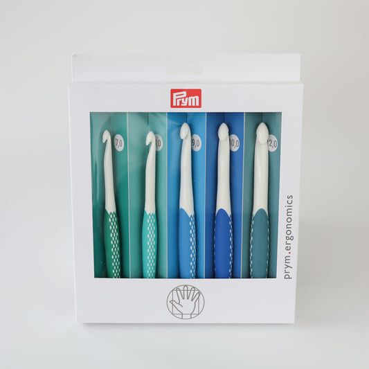Set de crochets ergonomiques Prym – Tailles 7 à 12 mm
