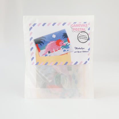 Canevas postal - Tricératops