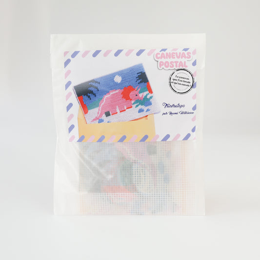 Canevas postal - Tricératops