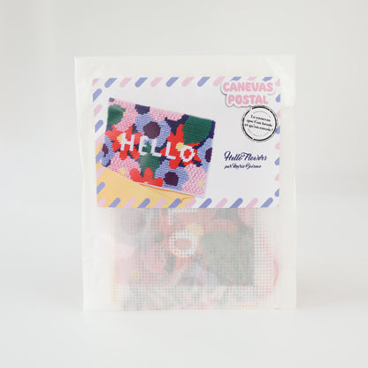 Canevas postal - Hello Flowers
