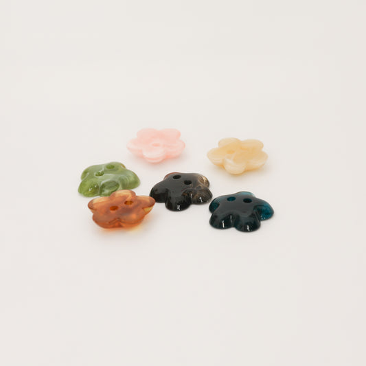 Boutons décoratifs – Fleurs translucides