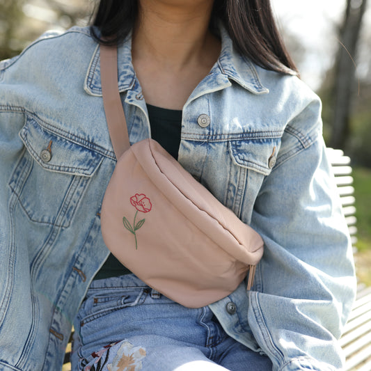 Sac banane - Le coquelicot