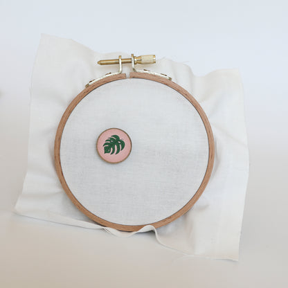 Porte-aiguille aimanté - La monstera