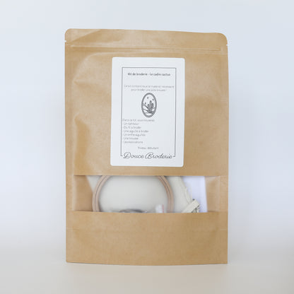 Kit de broderie - Le cadre cactus