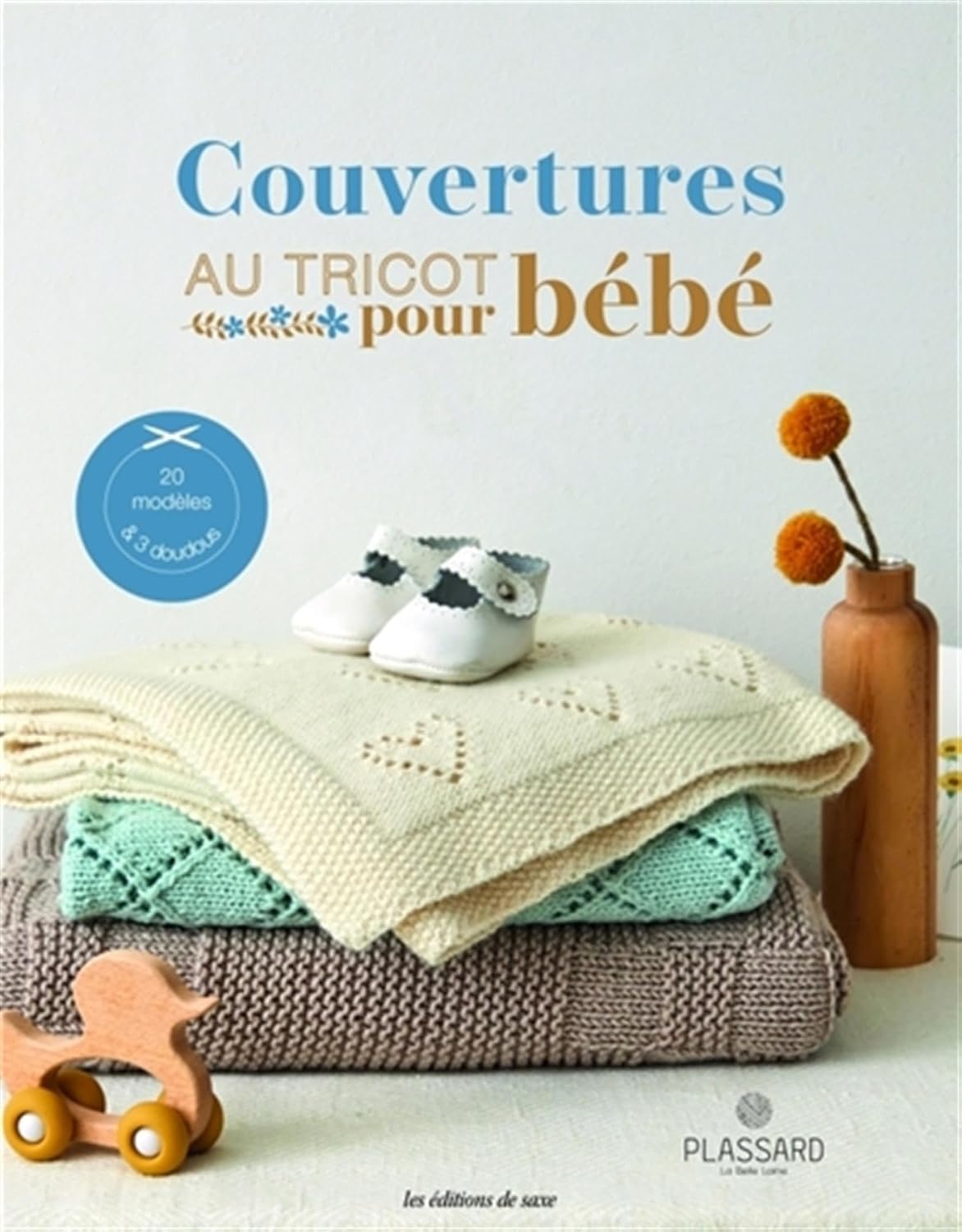 Couvertures au tricot pour bébé – 20 modèles & 3 doudous