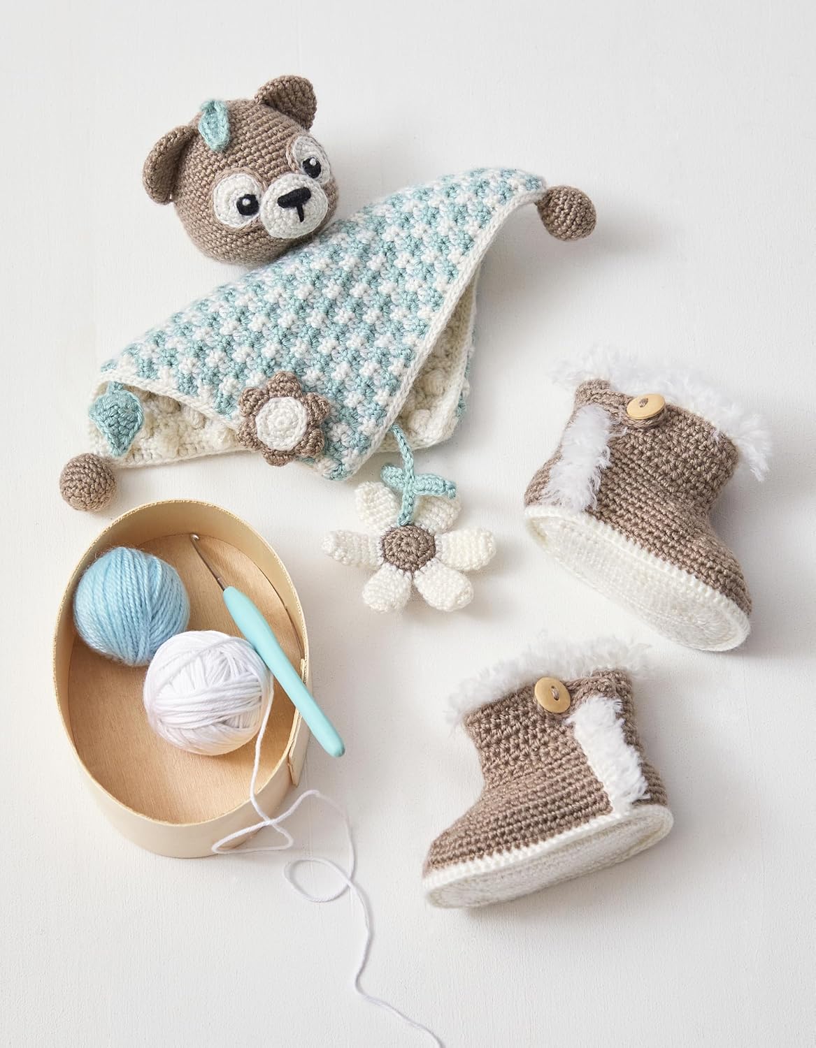 Chaussons & doudous pour bébé au crochet: 15 duos à crocheter