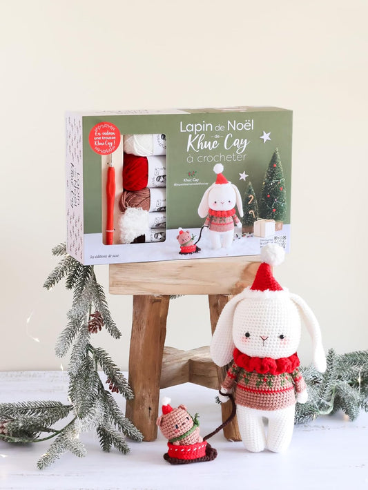 Coffret Lapin de Noël de Khuc Cay à crocheter