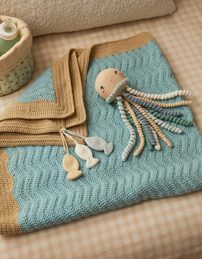 Couvertures & doudous pour bébé au crochet: 7 duos à crocheter