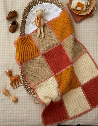 Couvertures & doudous pour bébé au crochet: 7 duos à crocheter