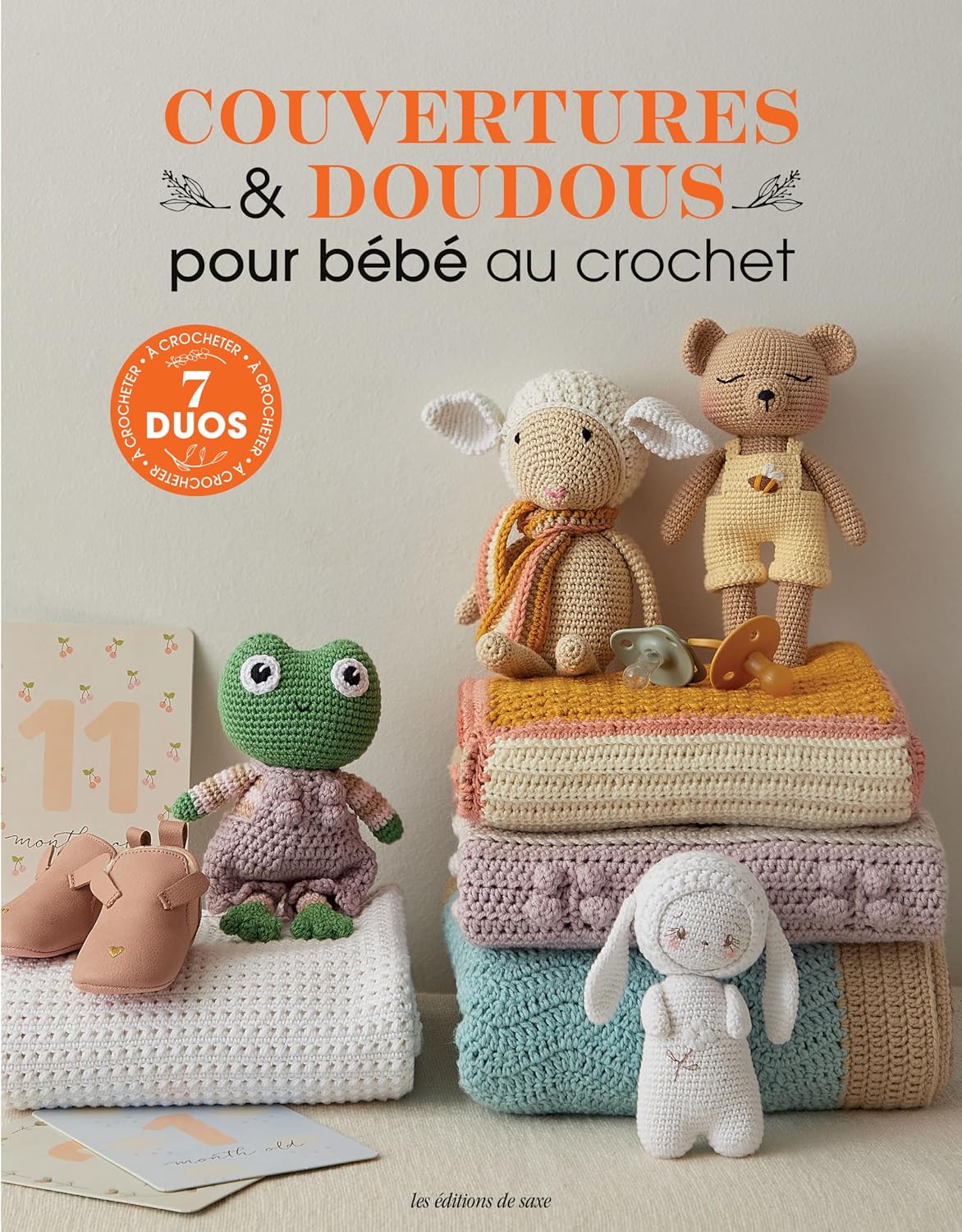 Couvertures & doudous pour bébé au crochet: 7 duos à crocheter