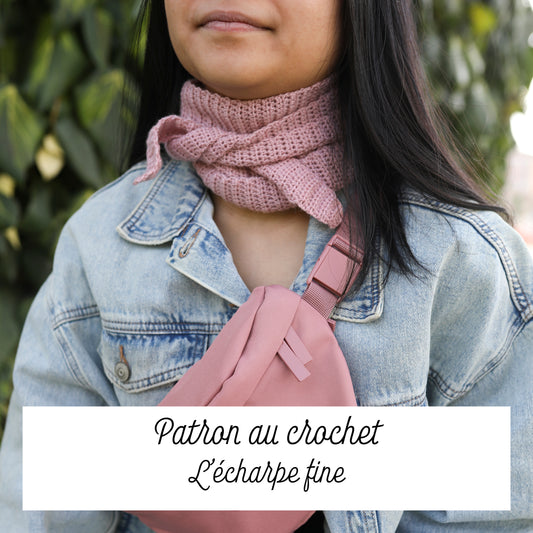 Patron au crochet - l'écharpe fine