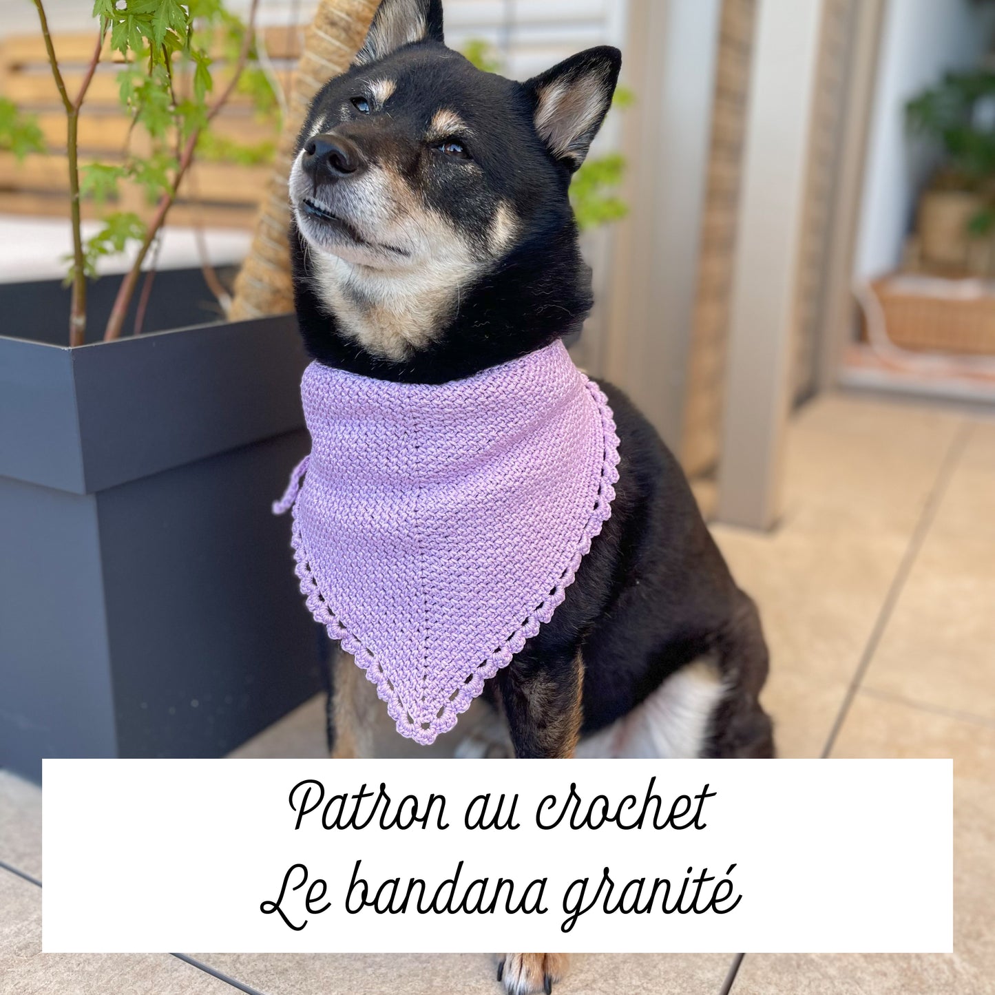 Patron au crochet - le bandana granité