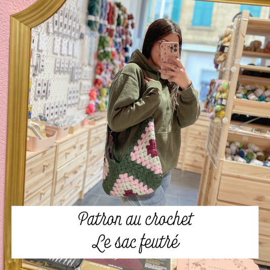 Patron au crochet - le sac feutré