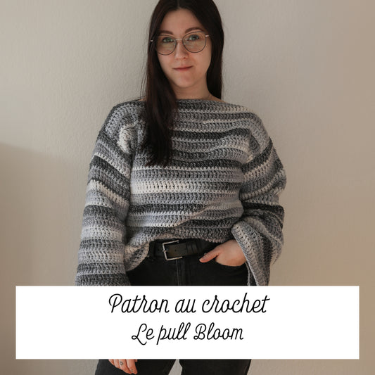 Patron au crochet - le pull Bloom
