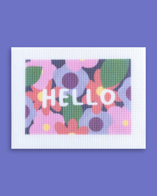 Canevas postal - Hello Flowers