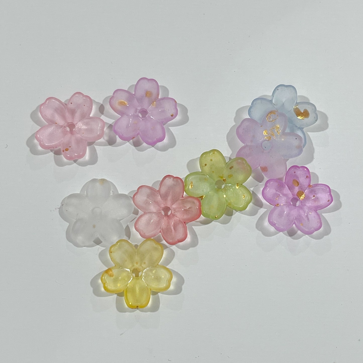 Boutons décoratifs – fleur 3D pastel