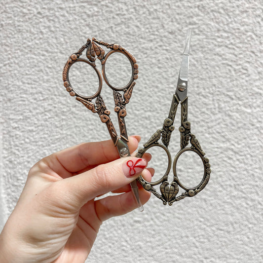 Ciseaux de broderie - Oiseaux fleuris