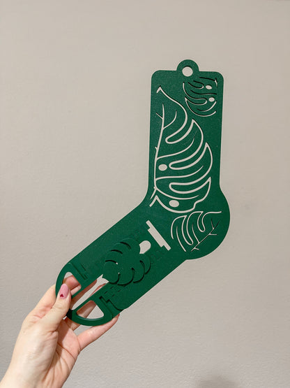 Bloqueurs à chaussettes réglables - Monstera