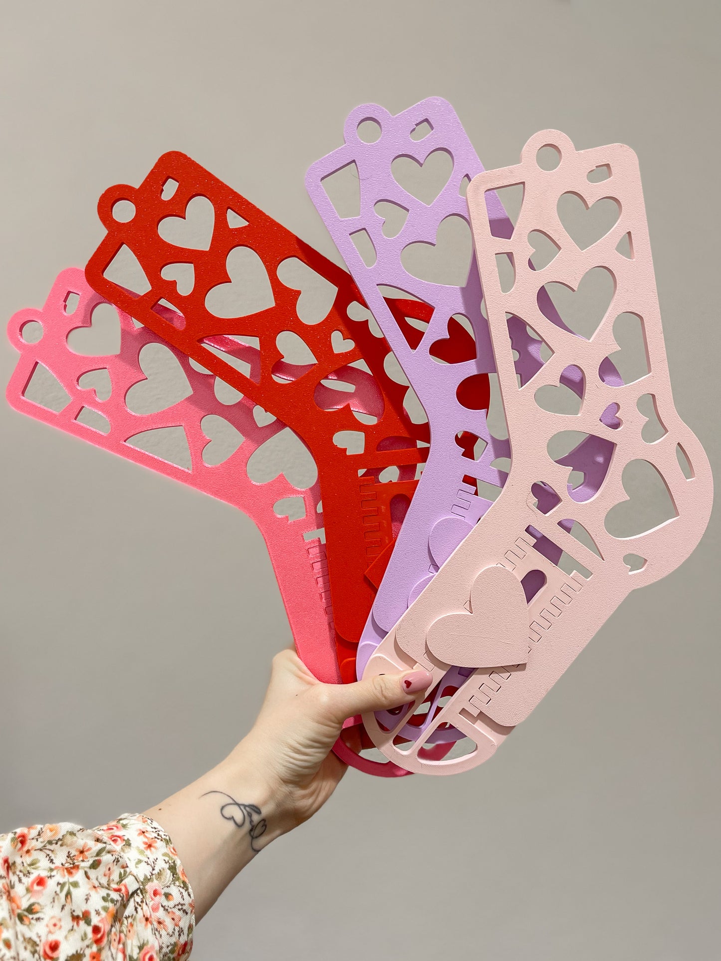 Bloqueurs à chaussettes réglables - Coeurs