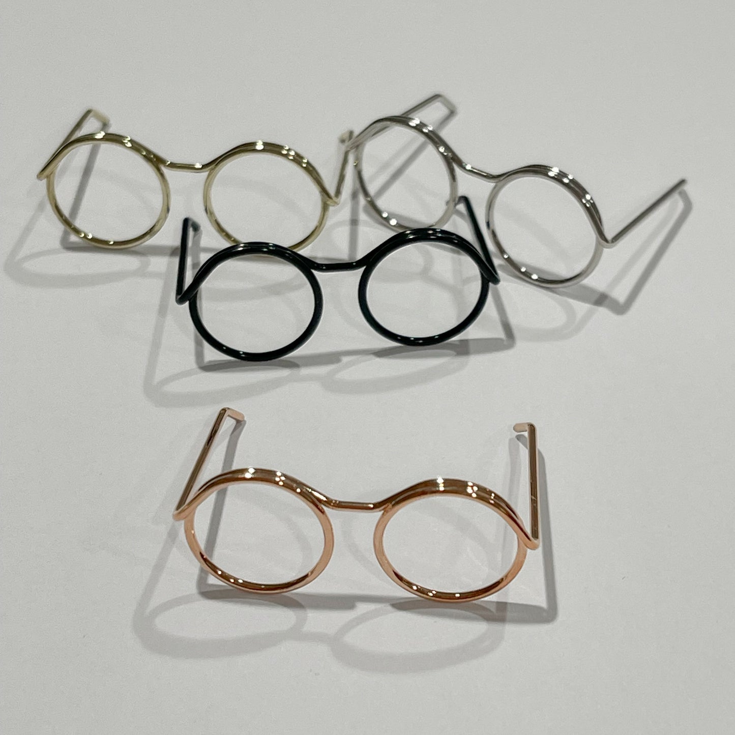 Mini lunettes en métal pour Amigurumi