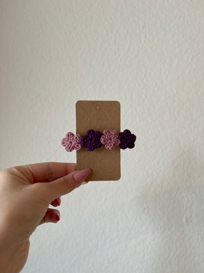 Barrettes fleuries