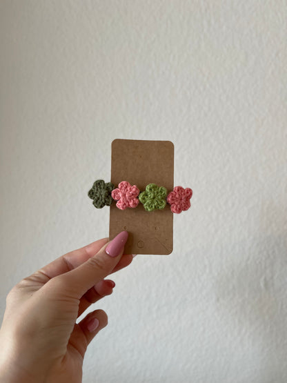 Barrettes fleuries