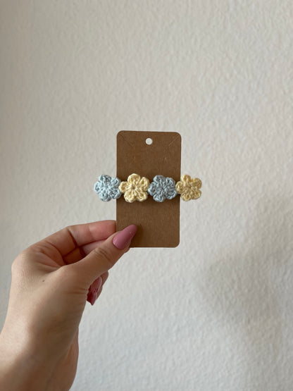 Barrettes fleuries