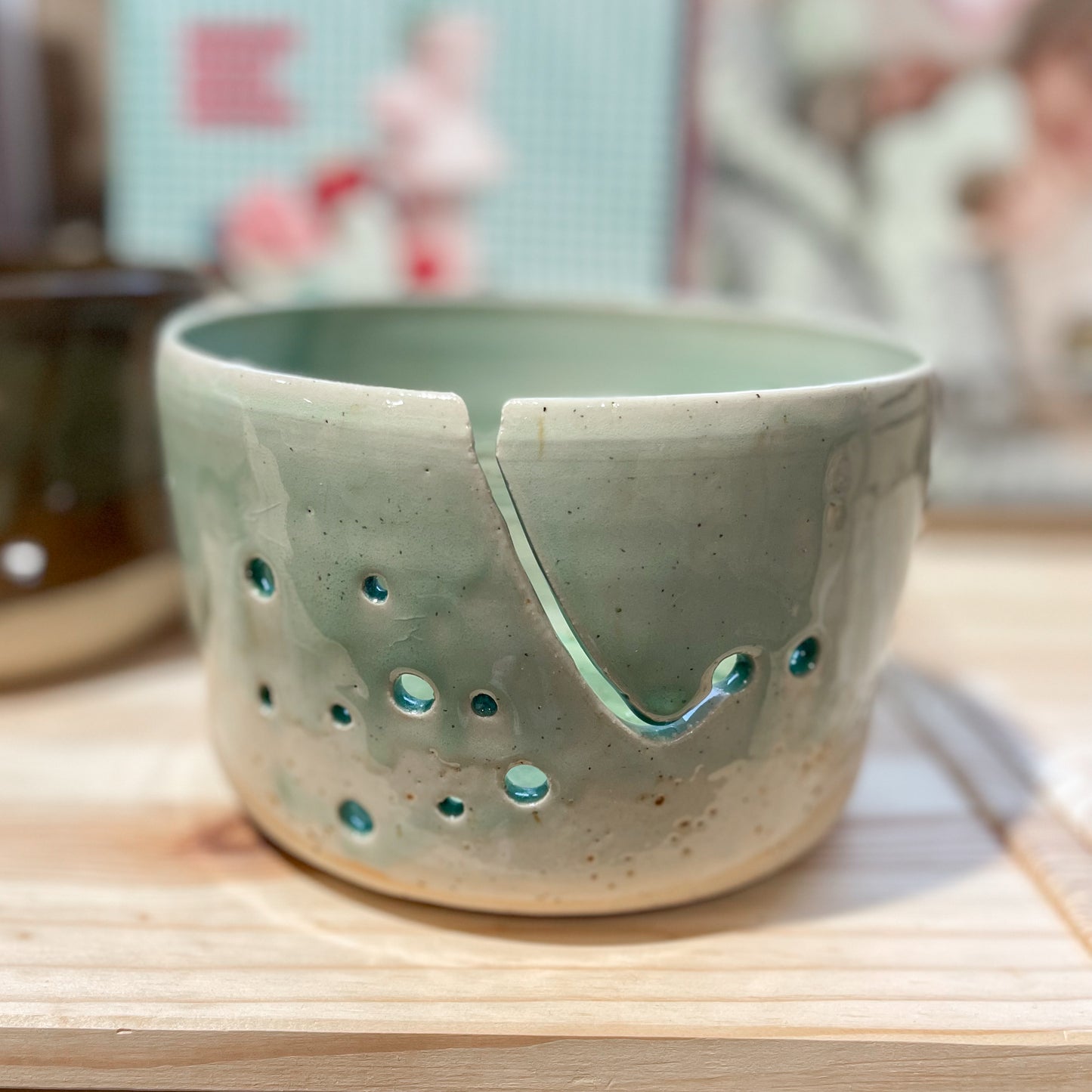 Les pots à laine en céramique