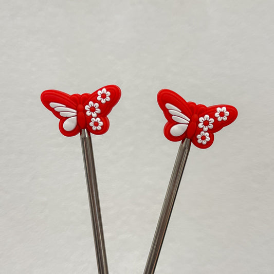 Protège-pointes pour aiguilles à tricoter - papillons