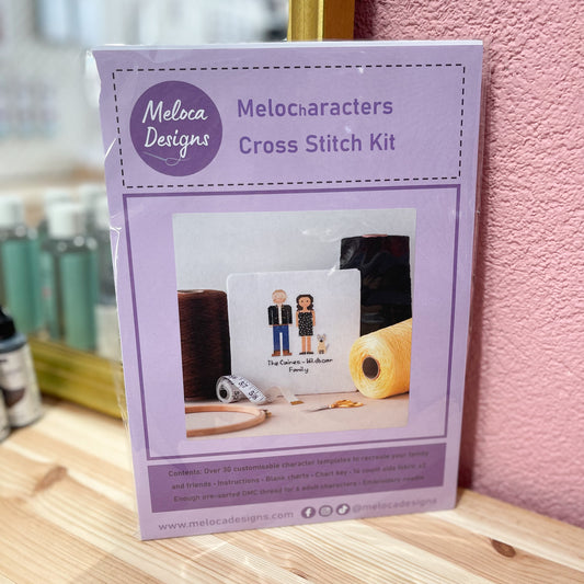 Meloca Designs - Kit de point de croix Melocharacters