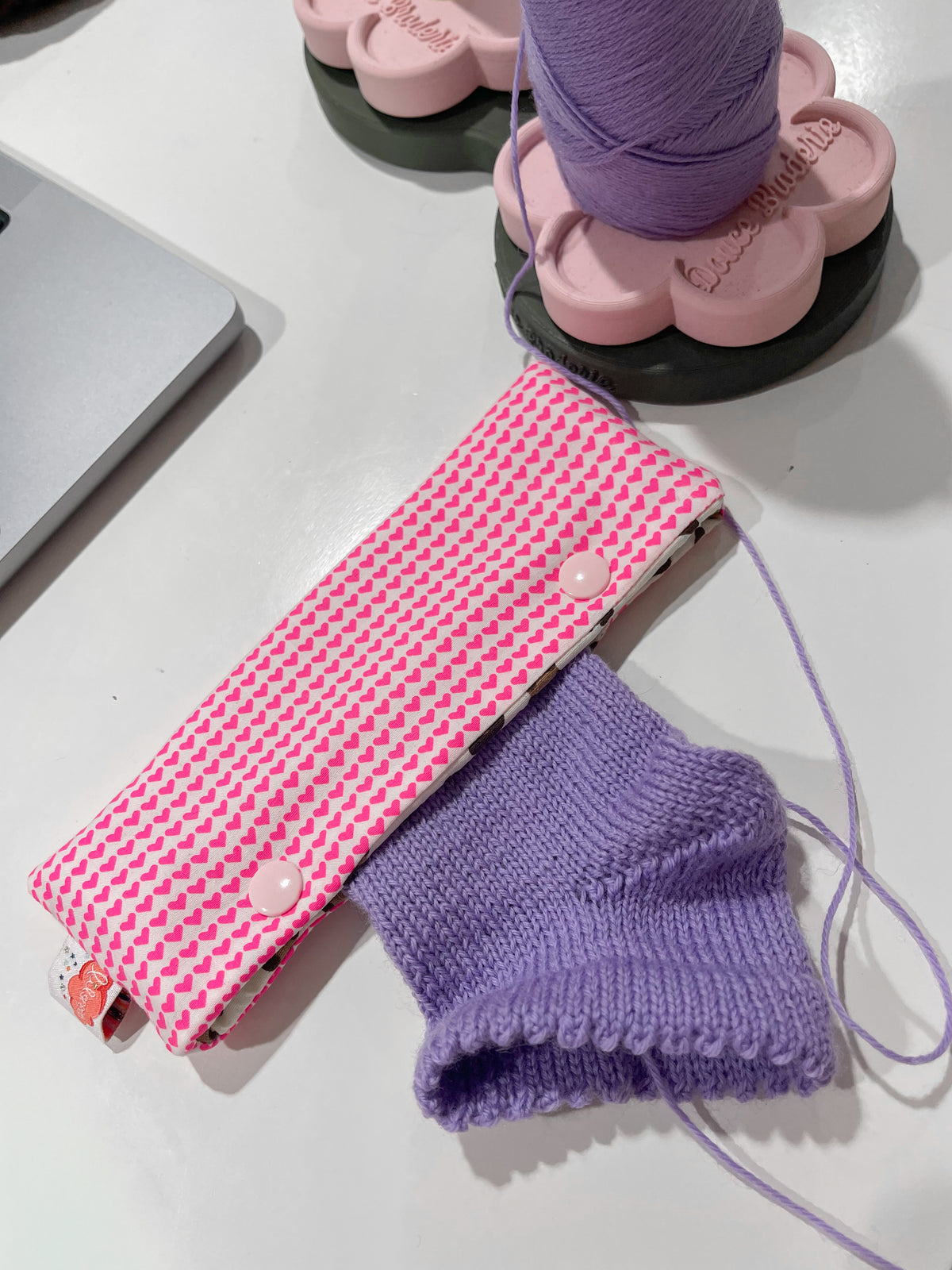 Mailles en poche - Etui à aiguilles double-pointes (15cm)