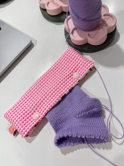 Mailles en poche - Etui à aiguilles double-pointes (15cm)